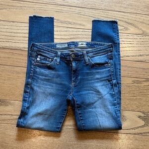 AG Adriano Goldschmied Dark Blue Skinny Jeans - The Legging Ankle